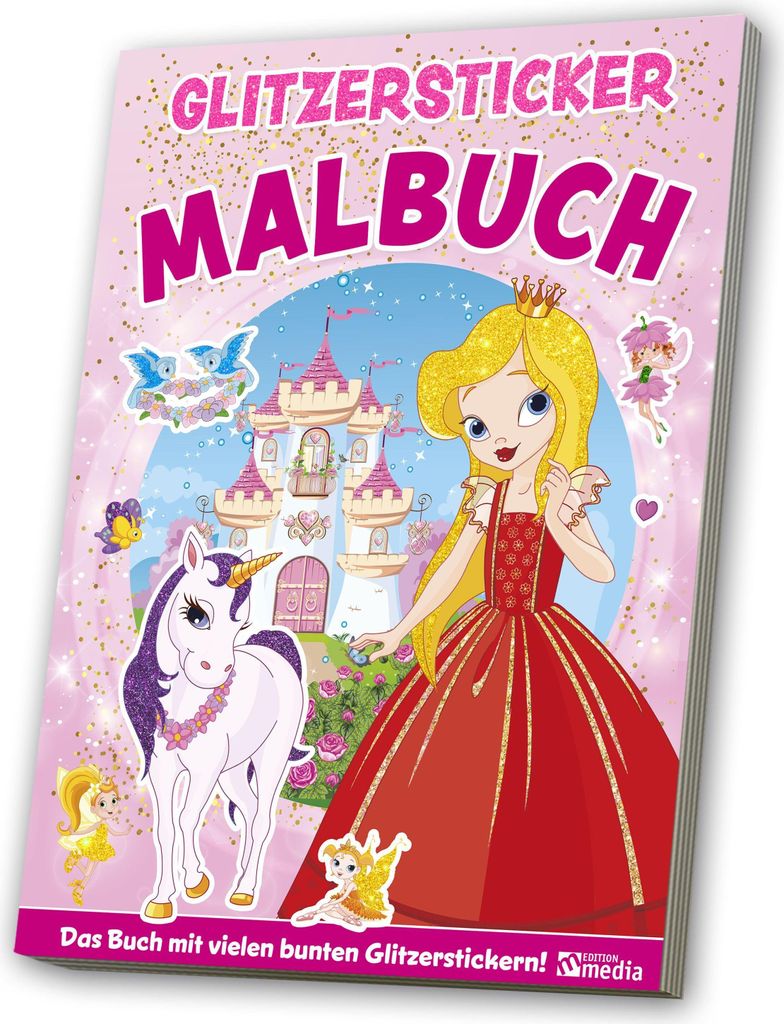 Glitzersticker XXL-Malbuch Kunterbunte Welt im Frühling