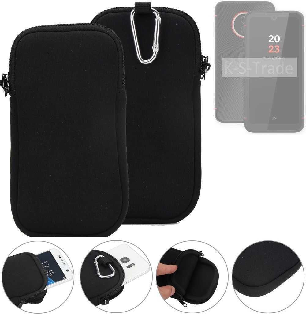 K-S-Trade Neopren-Hülle Handyhülle kompatibel mit Volla Phone X23 Schutzhülle Neoprenhülle Sleeve Schutz-Hülle Gürtel Tasche Case Holster