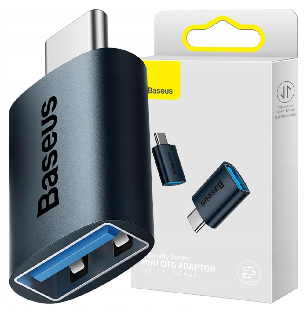 Baseus Ingenuity adattatore USB-C a USB-A Blu KP35189 Immagine del prodotto 