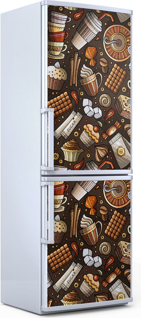 Magnete Dekorative - 70 cm x 190 cm - Küche - Magnetmatte Kühlschrankmagnete - Kaffee Cafe Tee