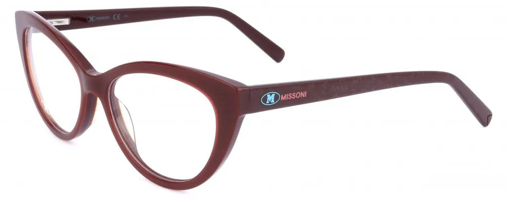 M Missoni MMI 0076 Burgundy 52/15/140 Lunettes de Vue pour Femme Chic