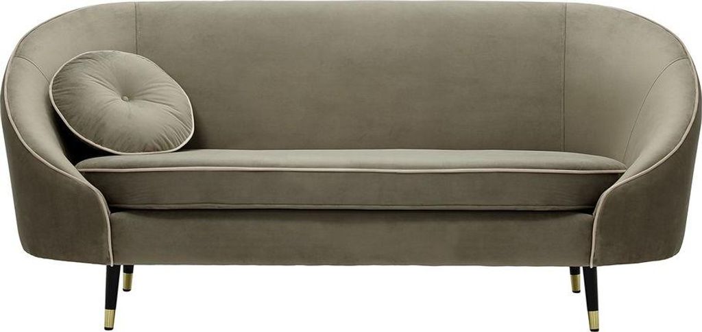 2,5-Sitzer Sofa Kooper-Velluto 17-Contrast piping-brass