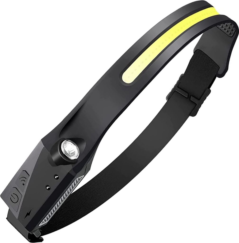 Stirnlampe, wiederaufladbare LED-Leuchte mit Sensor, 2 Produktbild 1
