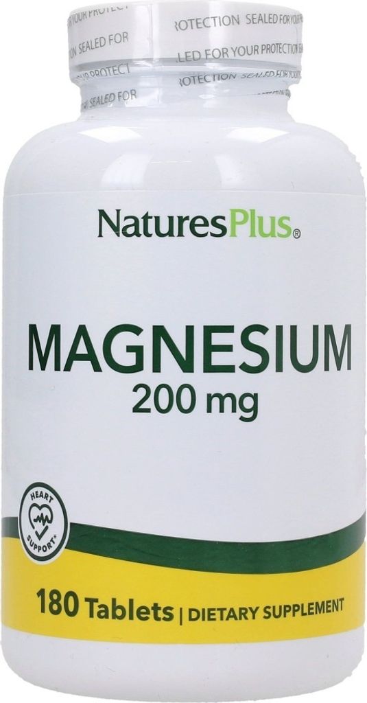 Natures Plus Magnesium 200 mg - 180 Tabletten