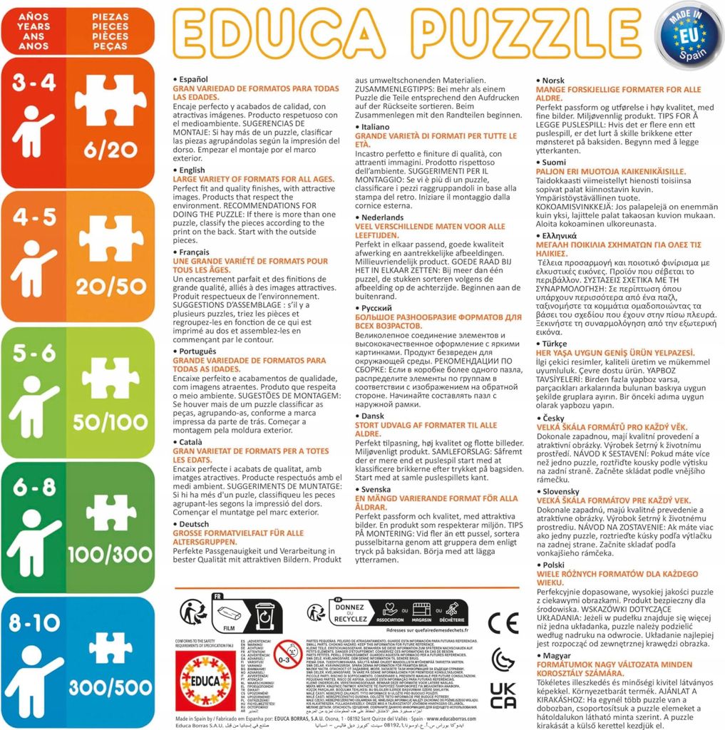 Educa 19911, 500 stuks, Kinderen, 11 jaar Productafbeelding 