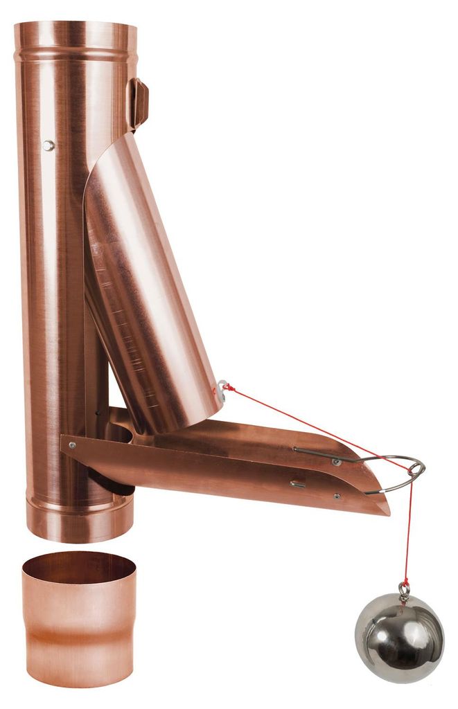 Regenwasserklappe Kupfer automatisch mit Schwimmer DN 100 Produktbild 
