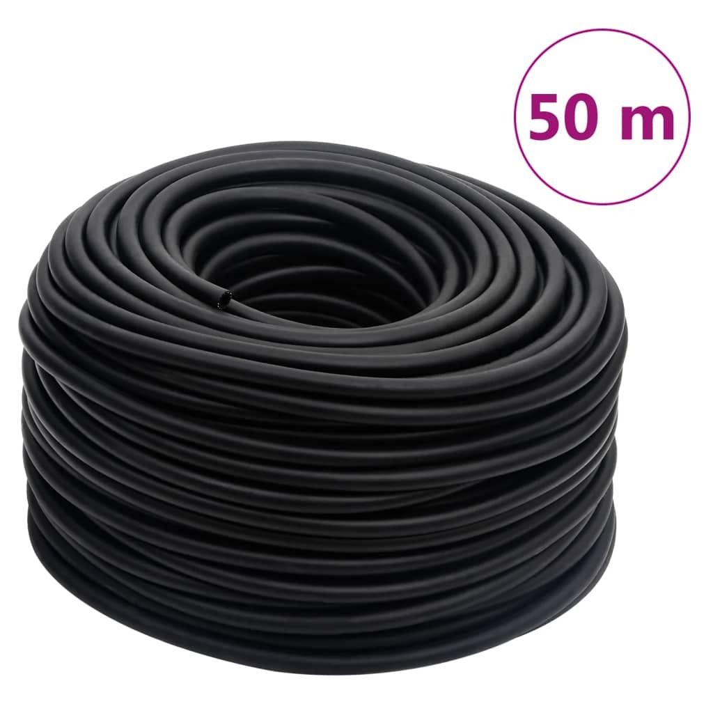 Hybrid-Luftschlauch Schwarz 0,6" 50 m Gummi und PVC