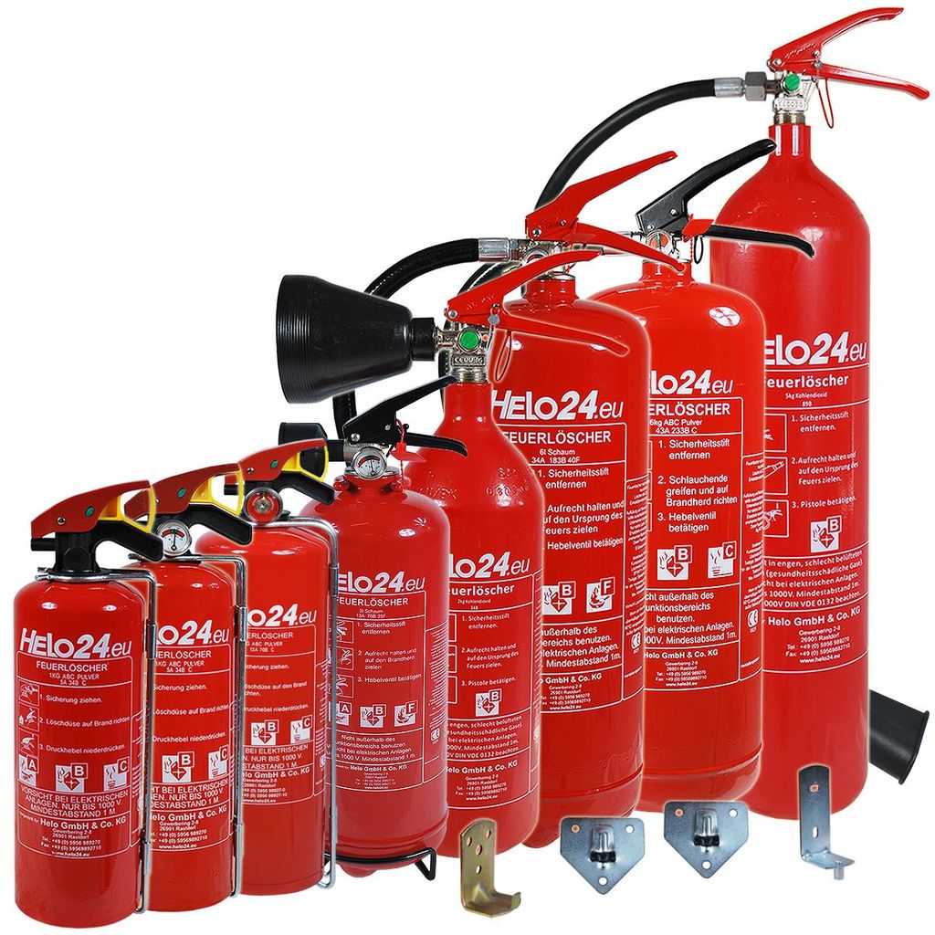 Feuerlöscher Pulverlöscher ABC 1kg B1 3 Stück