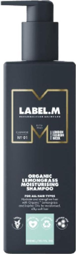 Label.m Organic Lemongrass Moisturising Shampoo 300ml