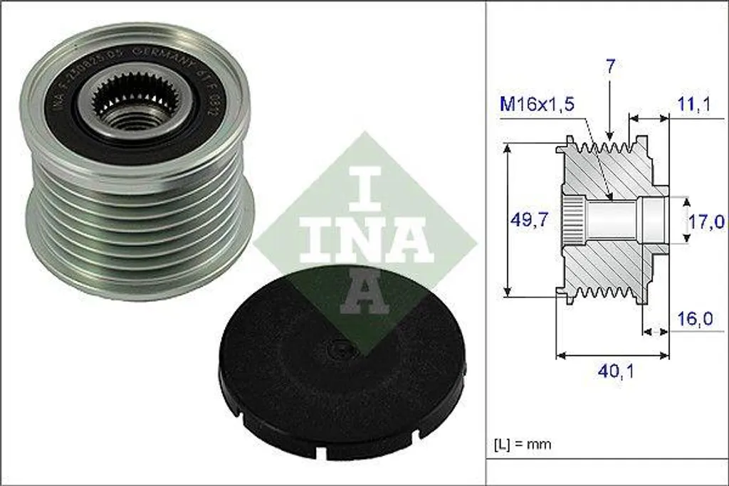 Poulie Roue Libre Alternateur INA 535 0021 10 pour Mercedes Classe E S G