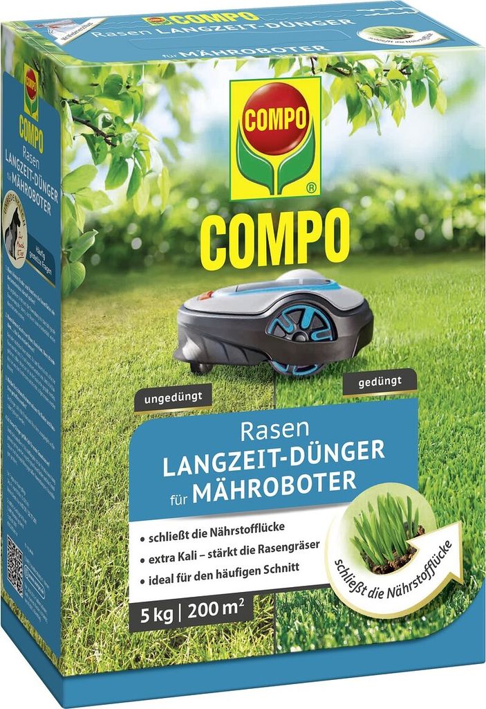 COMPO Rasen Langzeit Dünger für Mähroboter 5 kg für ca. 200 Produktbild 