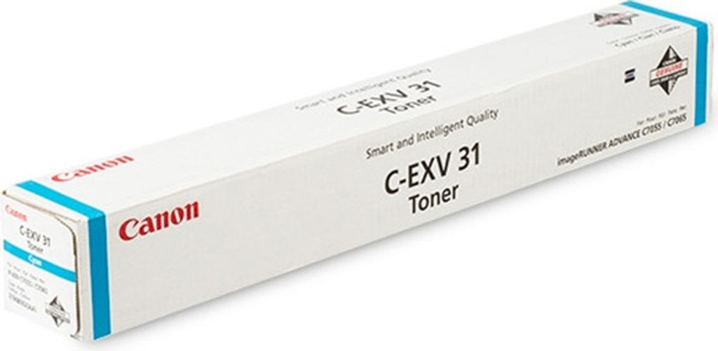 Canon C7055 7065, C-EXV31 Toner, Cyan, 80000 strany, Obrázok produktu 