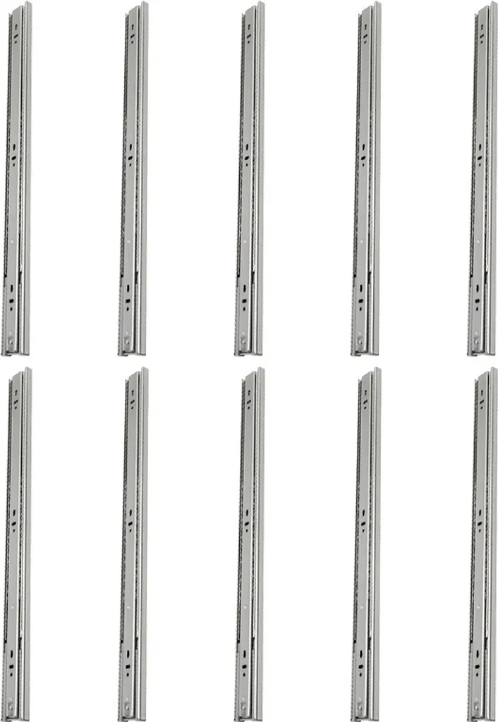 Sistemi Scorrevoli Cassetti 600mm Chiusura Silenziosa 10 Coppie Acciaio