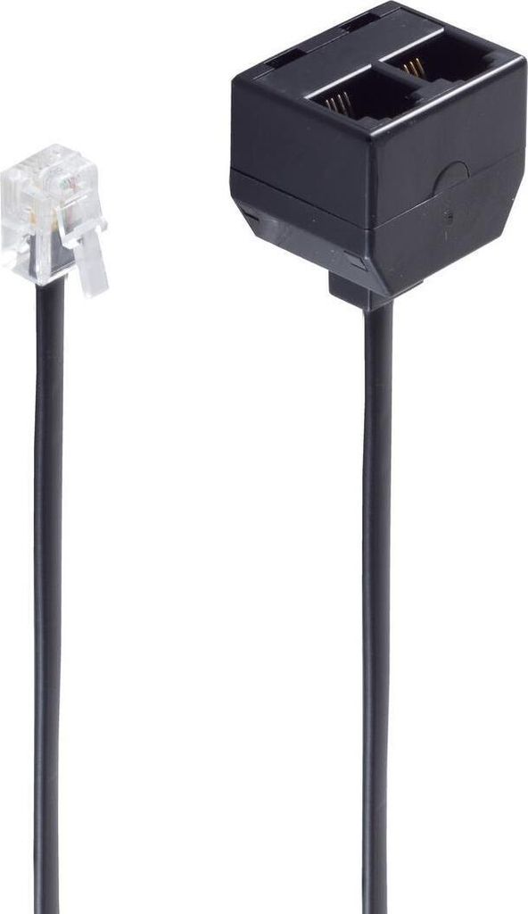 shiverpeaks BS71231, 0,1 m, RJ-11, 2xRJ-11, Schwarz, Produktbild 