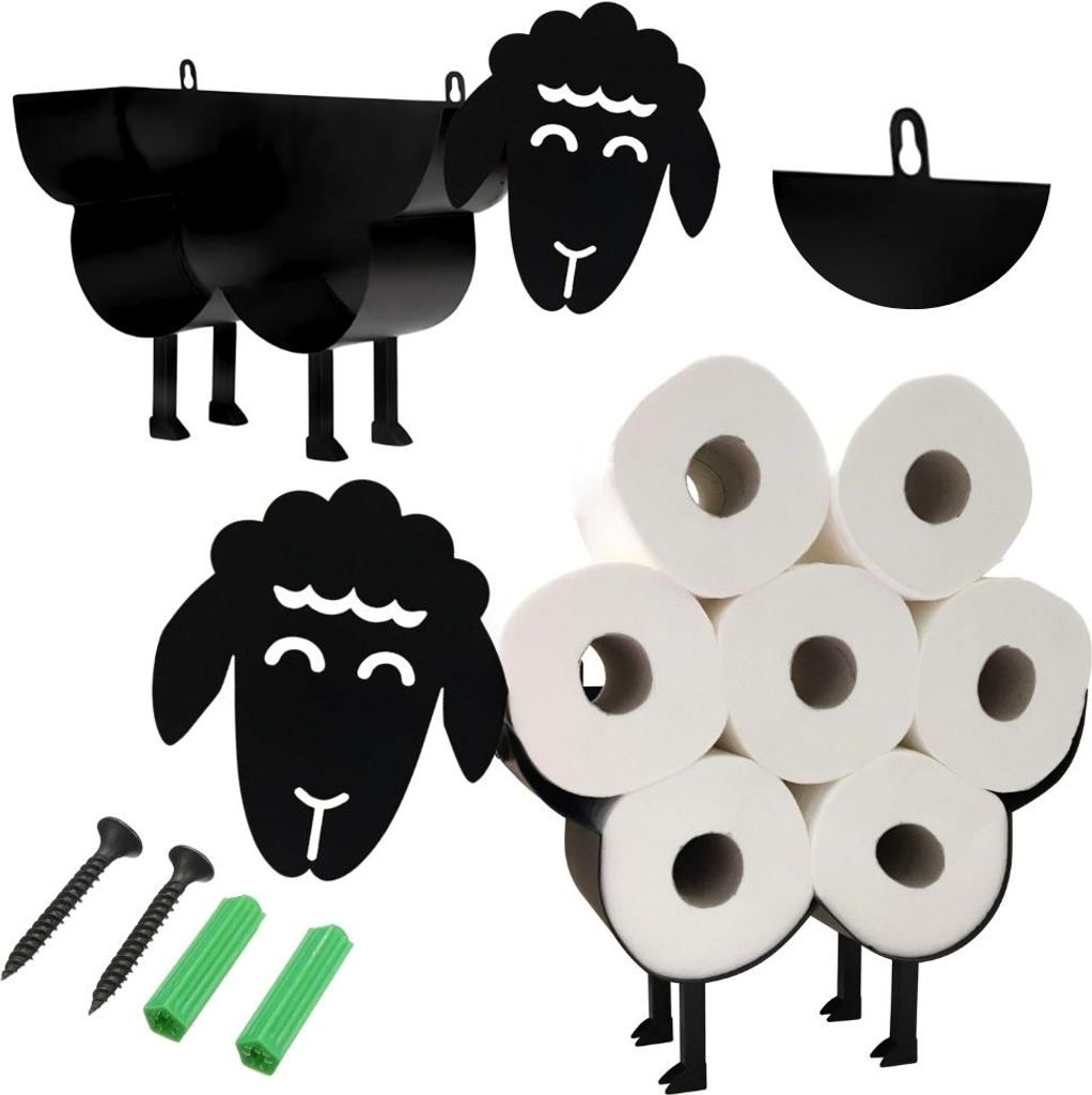 Halter Ständer Kleiderbügel Regal für Toilettenpapierrollen Produktbild 