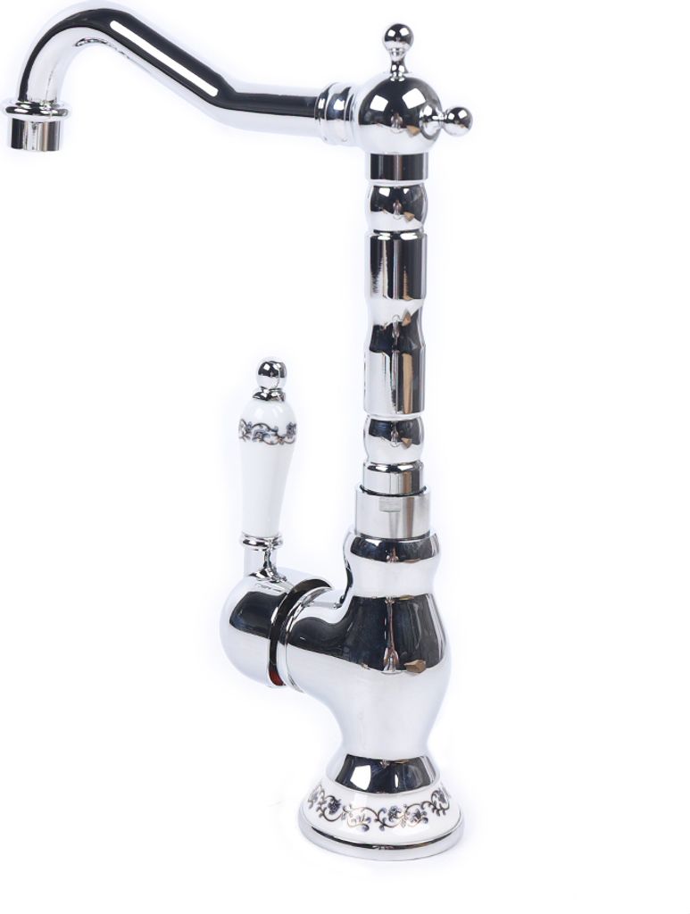 Wasserhahn Bad Badarmatur Küchenarmatur Spültischarmatur Einhandmischer Wasserarmatur Silber Waschtischarmatur Waschbecken Mischbatterie Messing