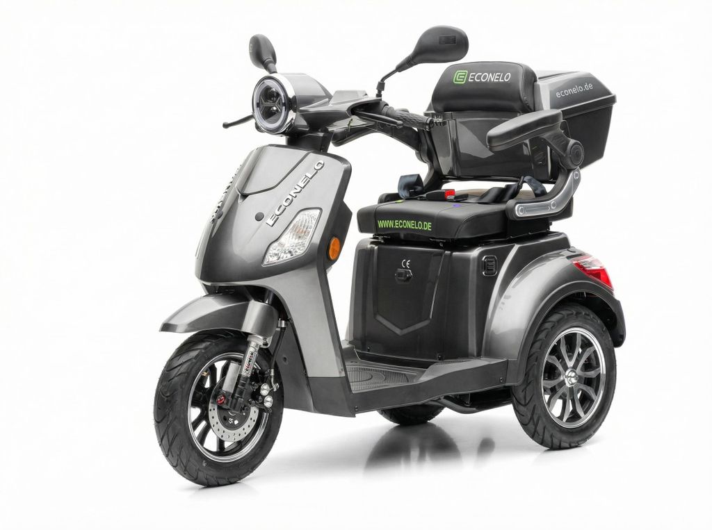 Seniorenmobil P1000, Lithium-Akku, 25 km/h, 1000 Watt, Grau Produktbild 