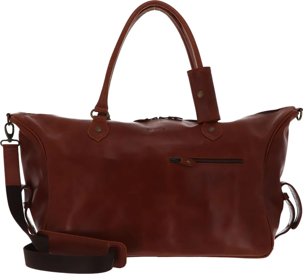 Sac de voyage Linwood Weekender Cognac & Bleu Buckle & Seam en Cuir