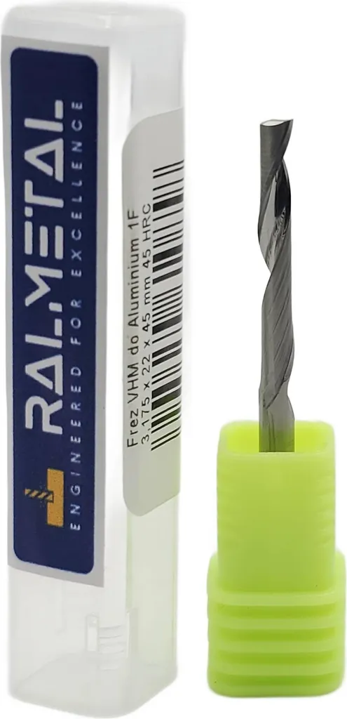 Fraise VHM 1 dent Ø3.175mm pour aluminium et métaux non-ferreux CNC