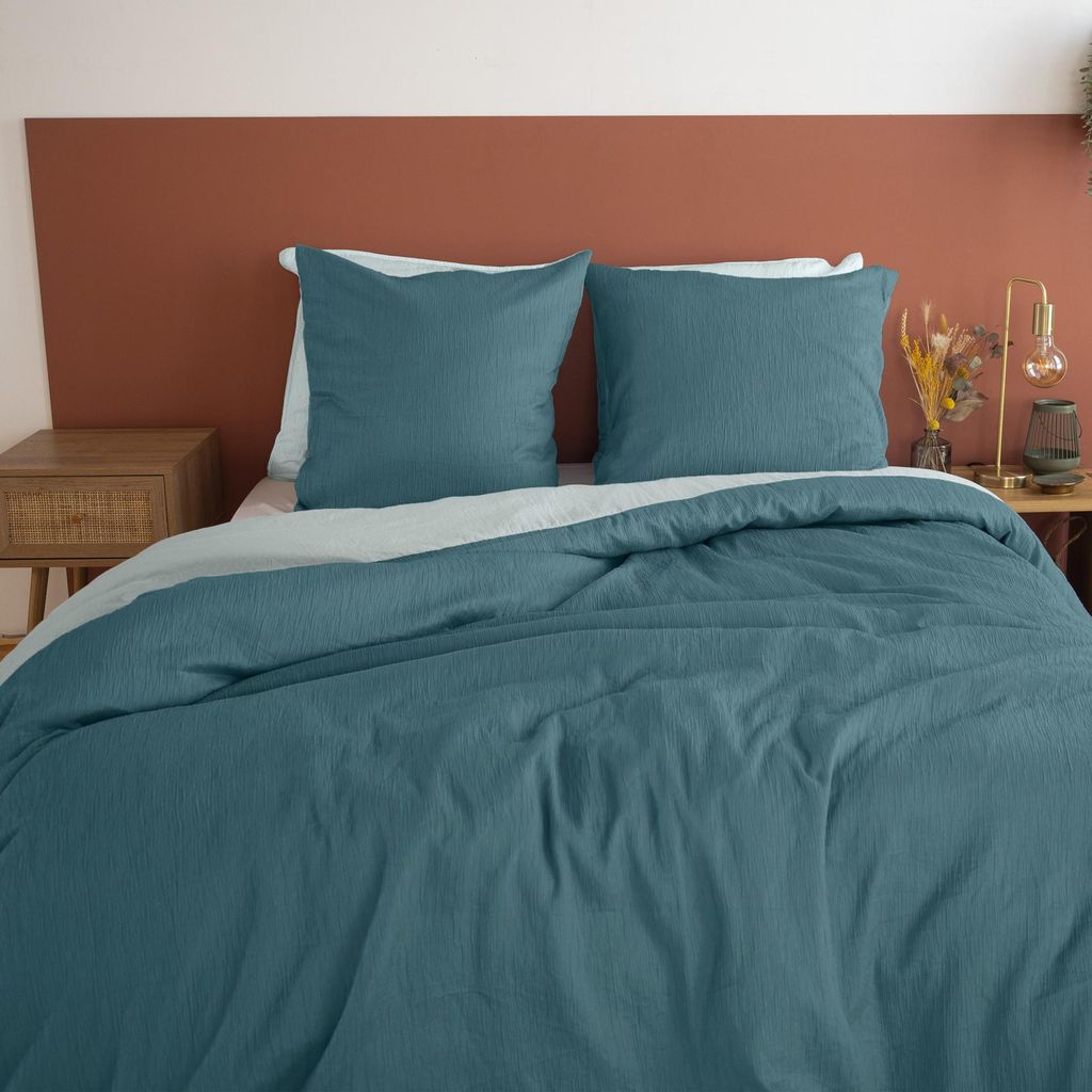 Wendbare Bettwäsche mit Waffelstruktur – Doppelbett