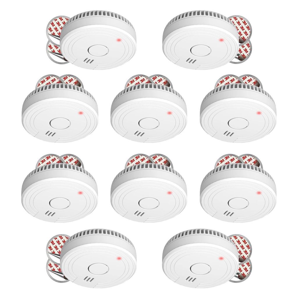 10-Pack ELRO FS1805M Rauchmelder mit 5-Jahres-Batterie und Magnethalterung – Entspricht der Europäischen Norm EN14604