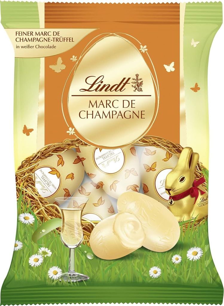 Lindt und Sprüngli Trüffel Eier Marc de Champagne Ostern Produktbild 