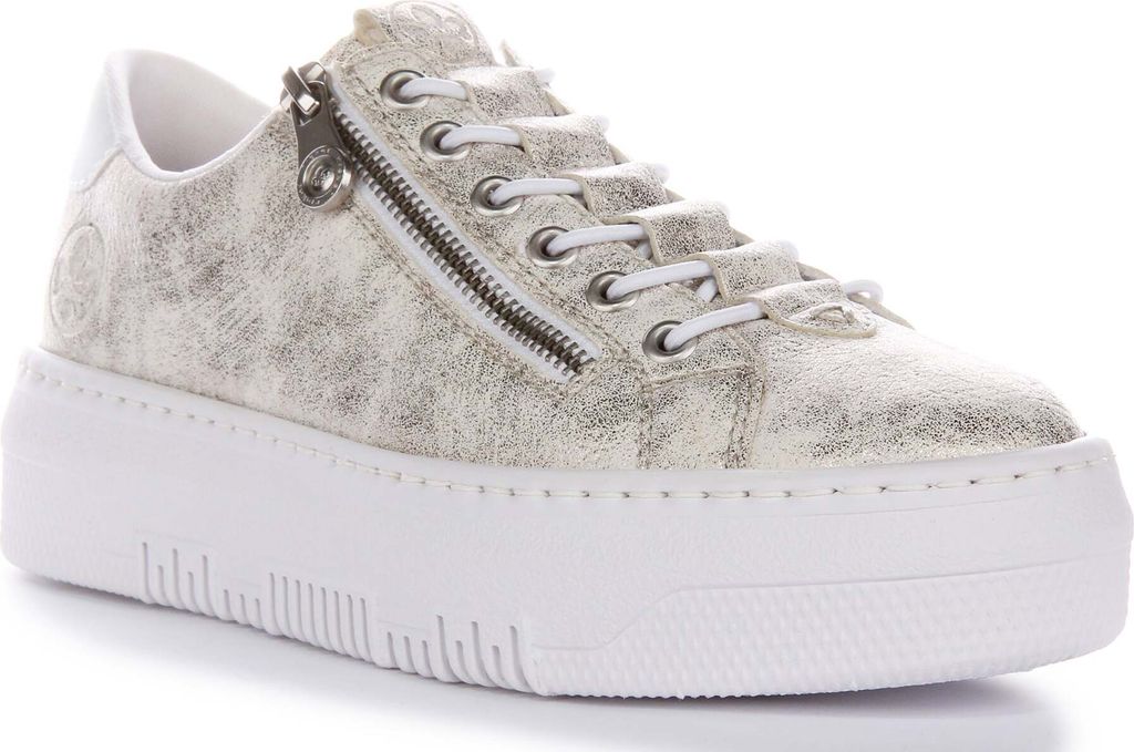 Rieker M195360 Damen Slip On Sneaker aus Leder mit Produktbild 