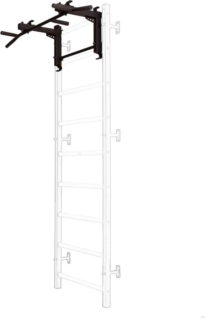 BenchK PB 710B, 200 kg, Wand, Schwarz, Weiß, Stahl, 1165 mm, 11 kg