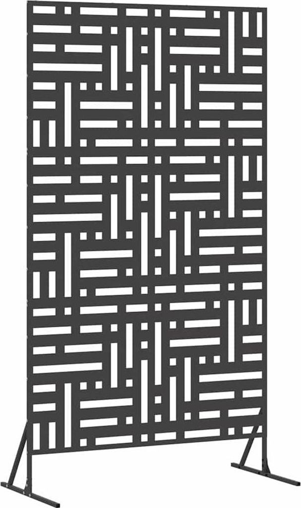 vidaXL Sichtschutz Schwarz 100 x 50 x 180 cm Stahl