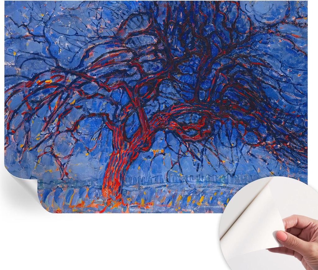 Selbstklebende Wandtapete - Dekorative Tapete für Wohnzimmer - Klebefolie für Wandbilder - Tapetenfolie für Wanddekoration - 208x146 cm - Flamme...