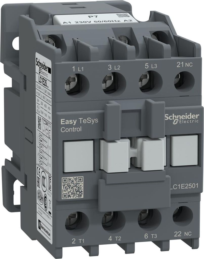 Leistungsschütz, Easy TeSys Control, AC-3, 25A, 3P(1NC), Spule 230V, 50/60Hz