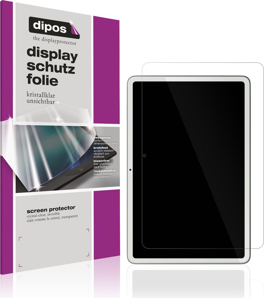 2x Schutzfolie für Google Pixel Tablet 11 Zoll klar Displayschutzfolie Folie Display Schutz dipos