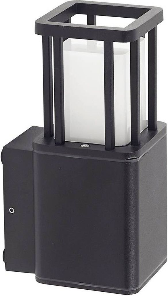 Lucande LED-Außenwandleuchte Dakil, schwarz, Aluminium