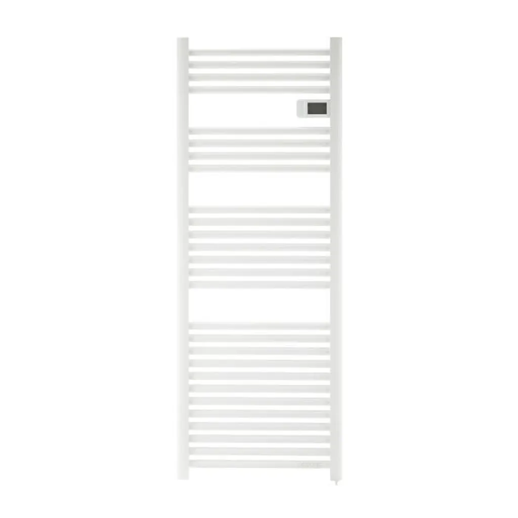 Radiateur sèche-serviettes 700W blanc mat sans soufflerie silencieux NF