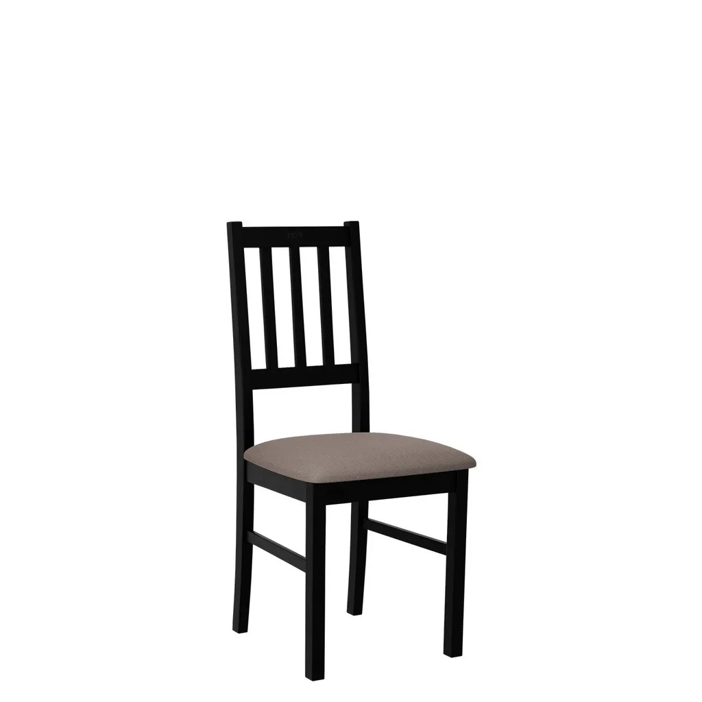 Set Sedia Cucina EDON 4 Resistente - Nero/Marrone - Facile Pulizia