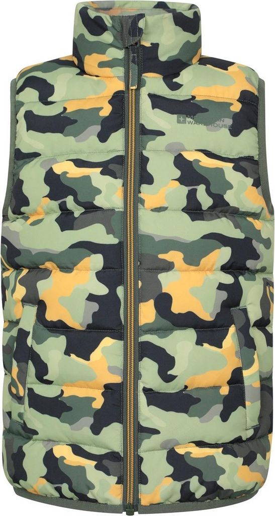 Mountain Warehouse - "Rocko" Weste für Kinder, Wattiert MW4836 (158) (Dunkel-Khaki)