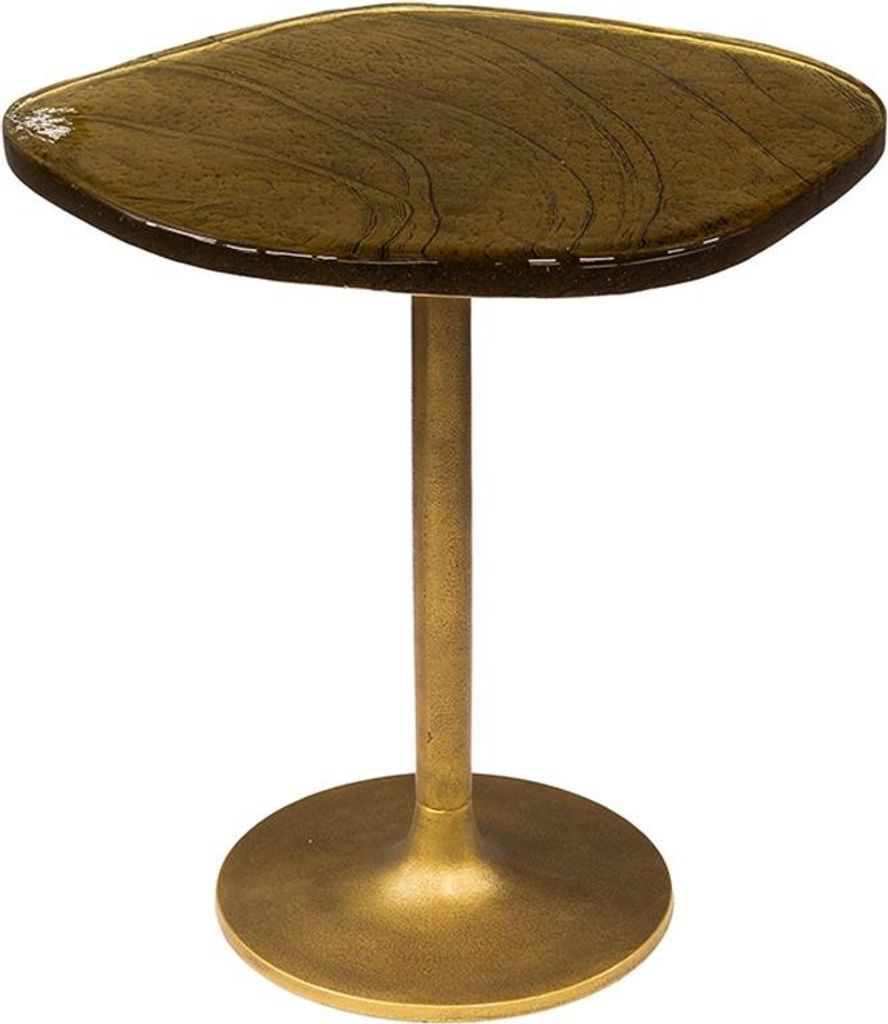 KAWOLA Beistelltisch DARI S Glas gold