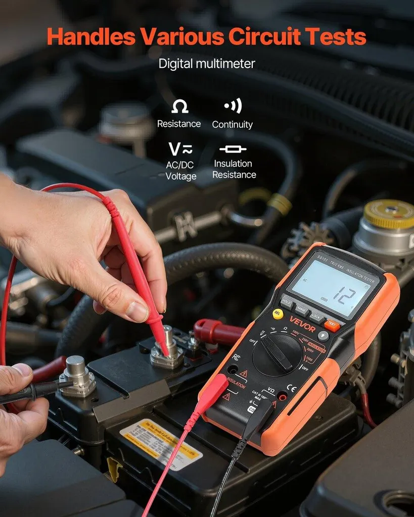 Multimètre numérique TRMS 4000 points Voltmètre Ohmmètre 1000V AC/DC - 2