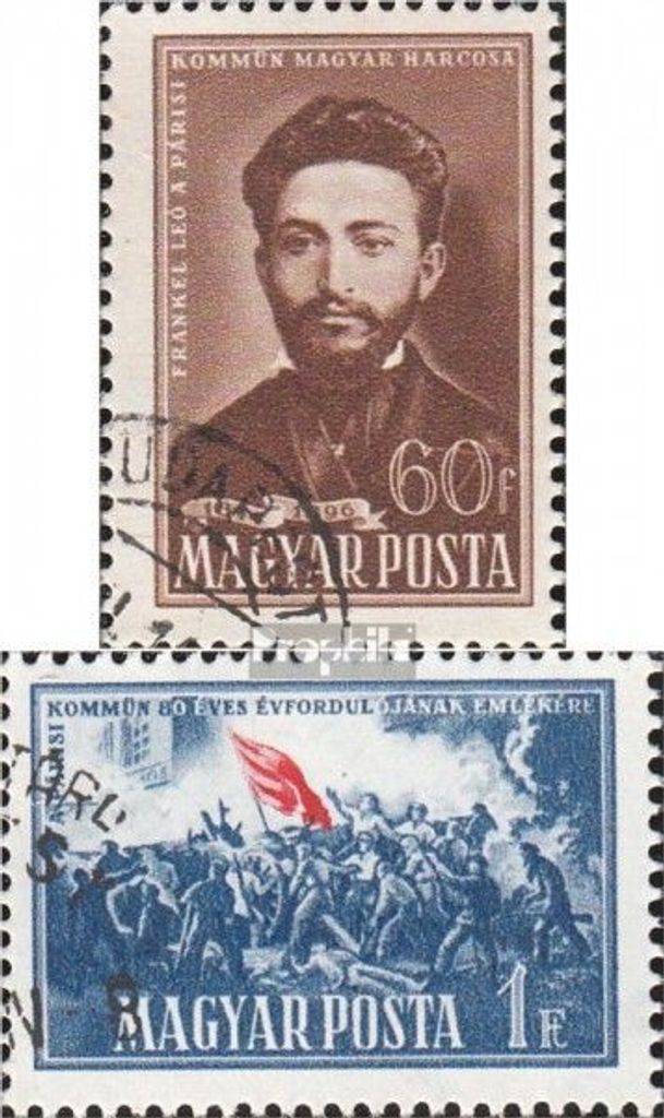 Briefmarken Ungarn 1951 Mi 1163-1164 (kompl.Ausg.) gestempelt Pariser Kommune