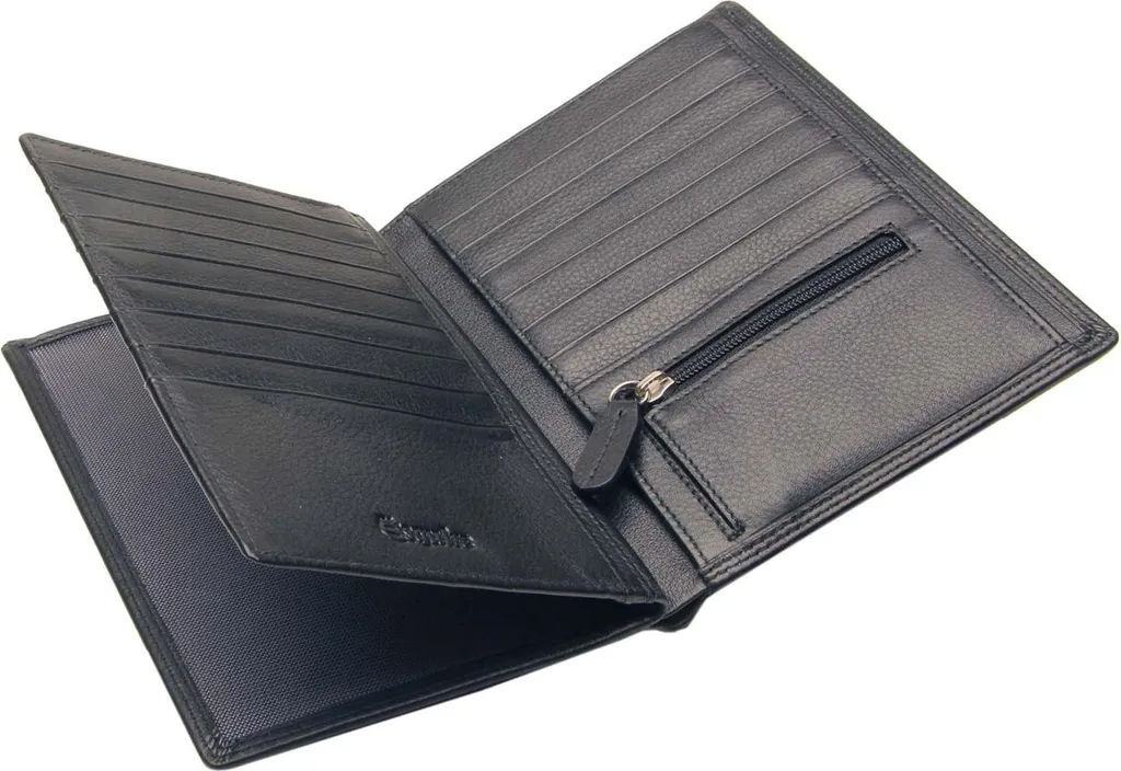 Étui carte d'identité cuir véritable double volet avec rangements - 3