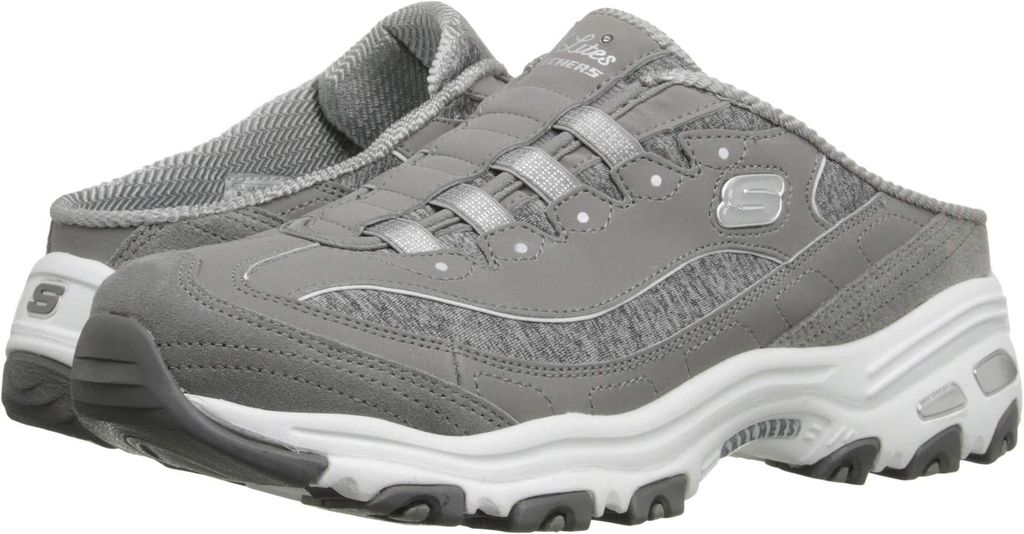 Skechers dames sloffen D'Lites Resilient, kleur grijs, Productafbeelding 