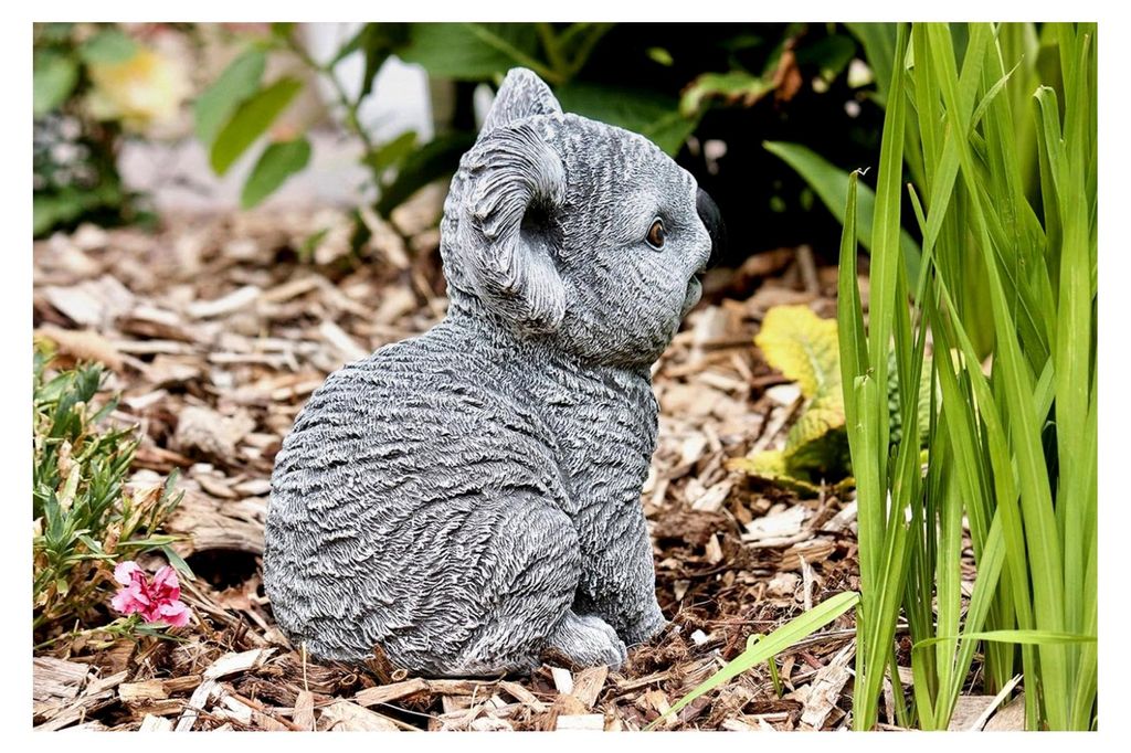Steinfigur Koala Bär, frost- und wetterfest bis -30°C, massiver Steinguss