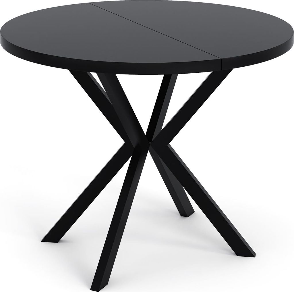 Runder Ausziehbarer Esstisch - Loft Style Tisch mit Produktbild 