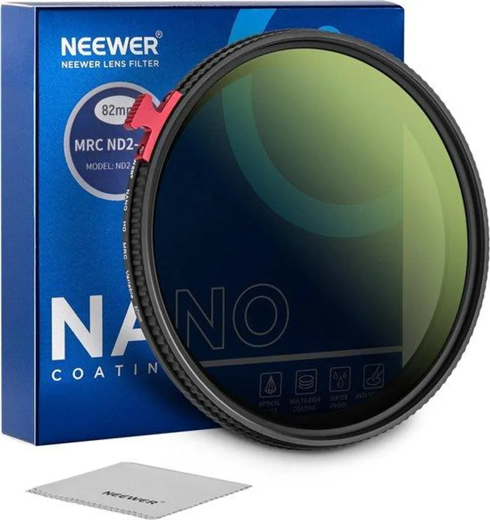 Filtre à Densité Neutre Variable 82 mm Réglable et Étanche pour Photo
