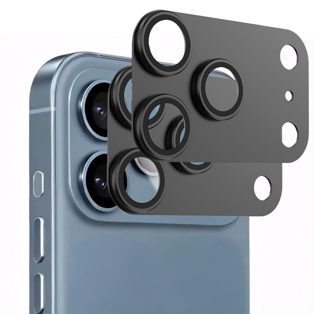 2x Kameraschutz für Apple iPhone 17 Pro Max Aluminium Schutz in Schwarz