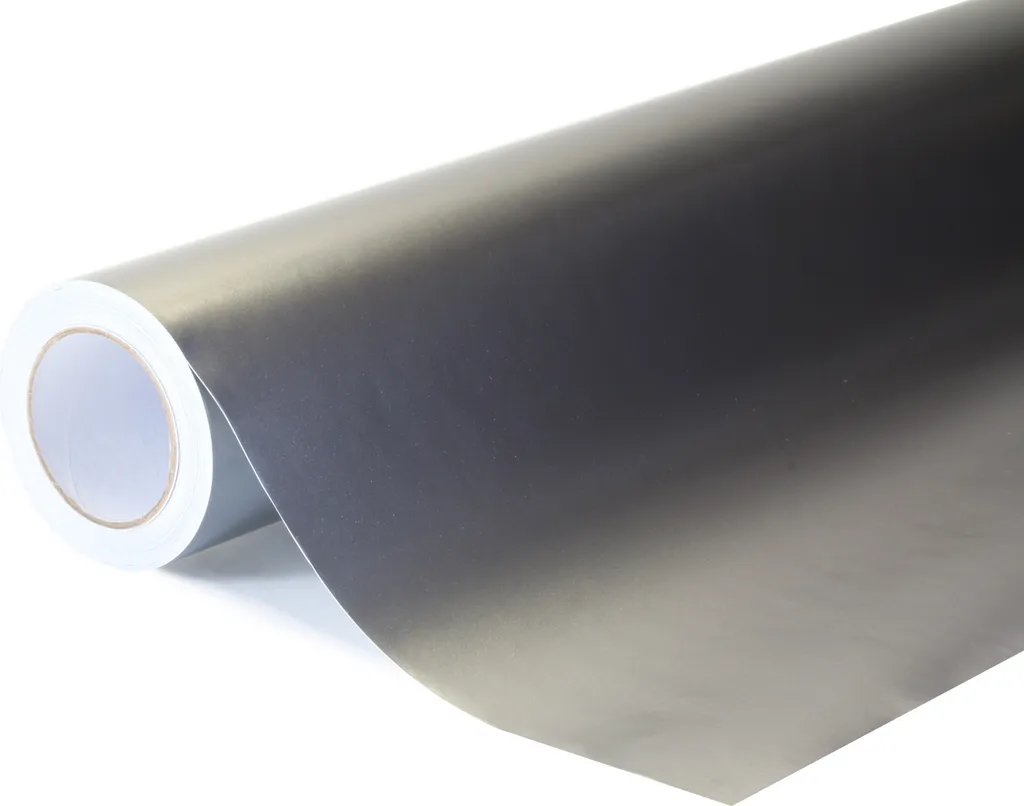 Film wrapfolie noir métallisé nacré 152x100cm thermoformable et durable