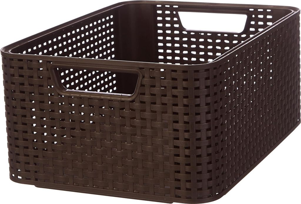 Curver Style M, Aufbewahrungskorb, Braun, Rattan, Produktbild 