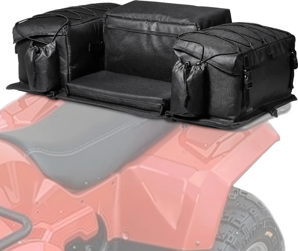 Sac d'Équipement pour ATV 50L Étanche avec Siège Rembourré et Double Porte-Bouteille