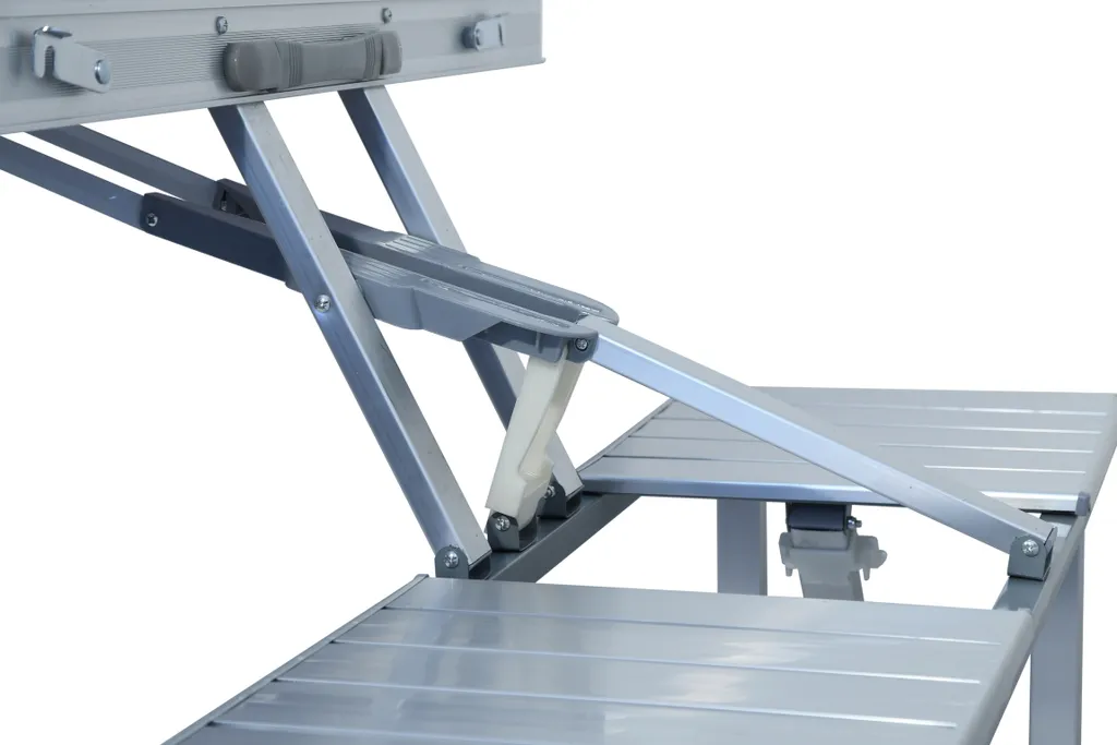 Table de camping pliante en aluminium avec tabourets compacts - 6