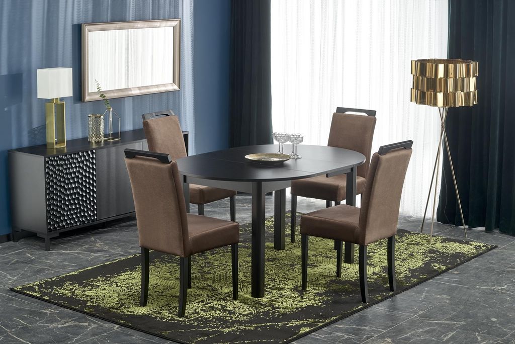 Design Esstisch rund HA-400 ausziehbar Tisch Esstisch 102 - 142cm